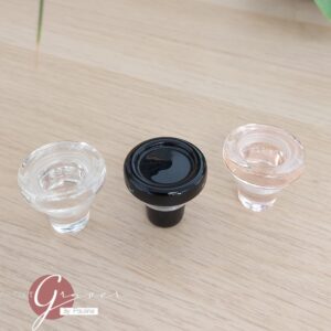 Bouchon de bouteille réutilisable en verre , avec gravure - Panachage