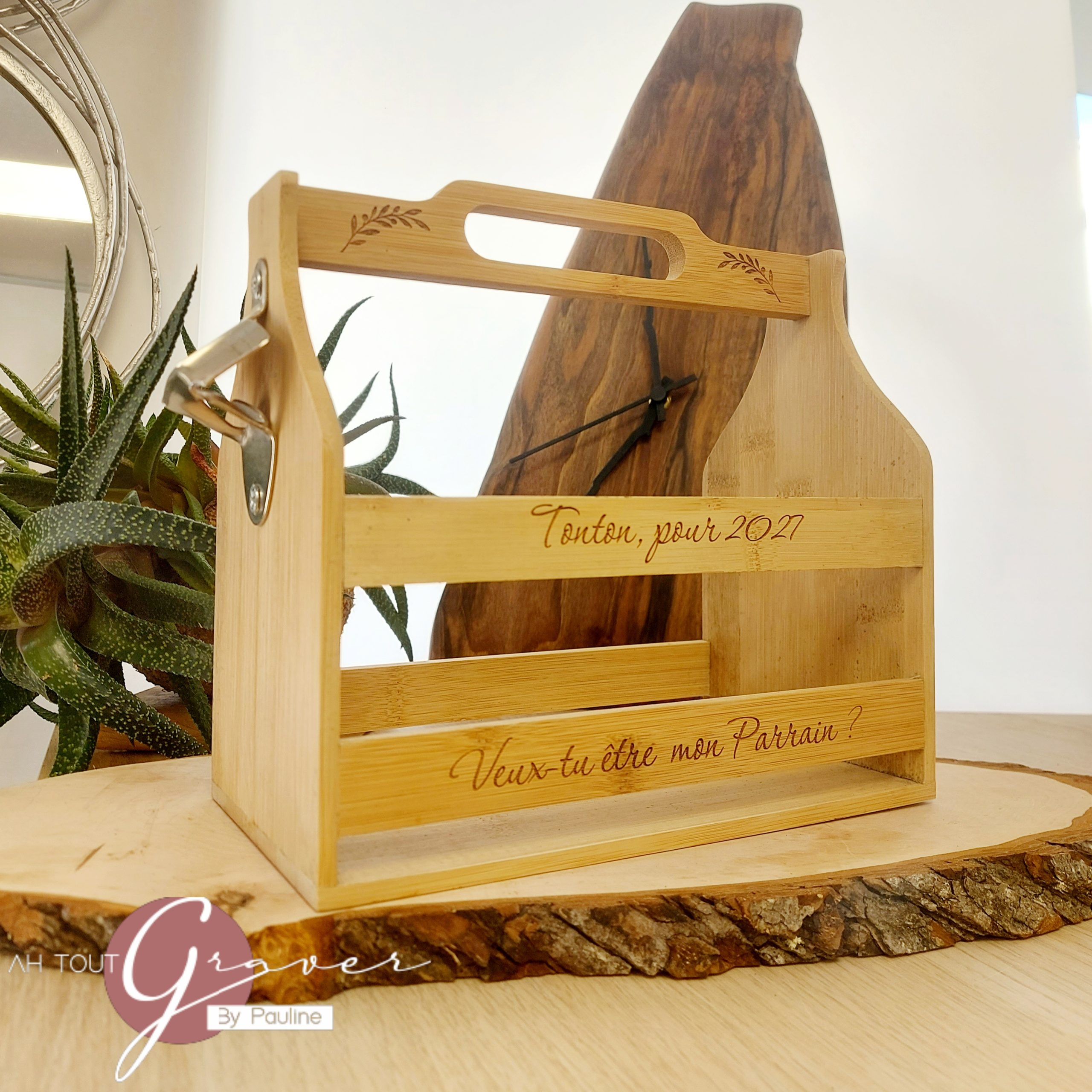 Porte bouteille de 6 bières à graver – Image 6