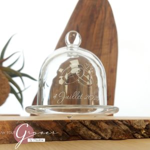 Mini Cloche en verre - a graver