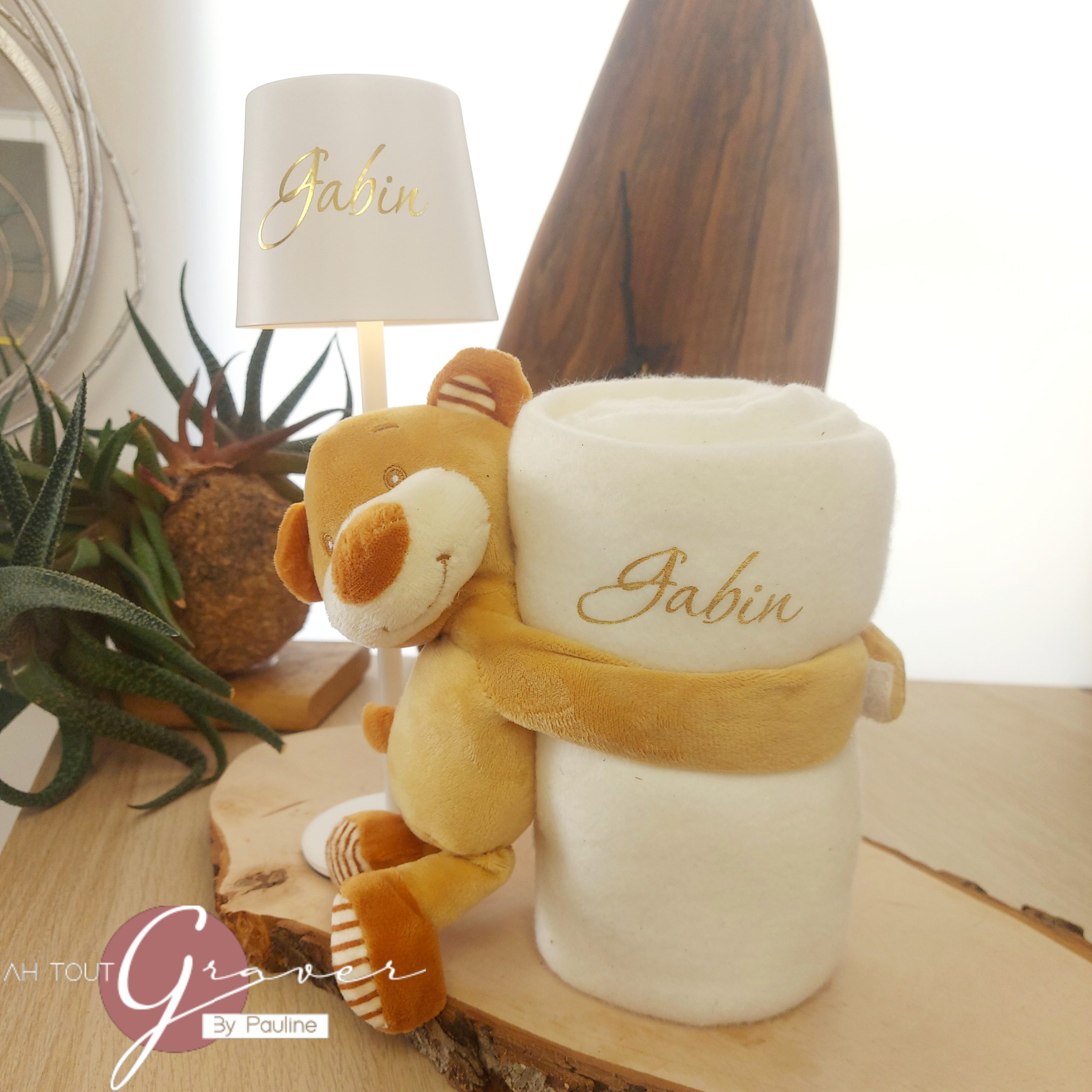 Lampe chromée Noir ou Blanche avec marquage – Image 8